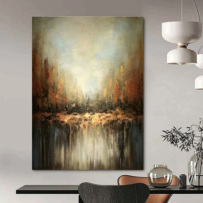 Autumn - Inspired Abstract Art for Rustic Cabin & Nature - Themed Restaurant DLZ1931