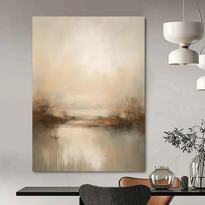 Soft - Toned Landscape Abstract Art for Bedroom & Spa Retreat DLZ1259