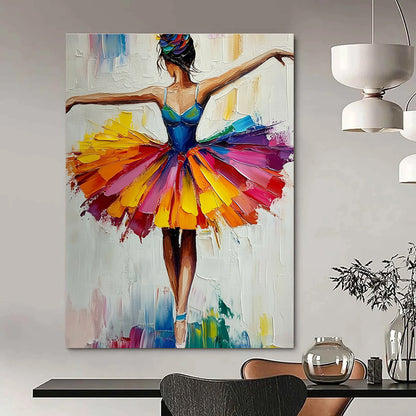 Vibrant Ballerina in Colorful Tutu for Children’s Dance School & Art - Loving Playroom STSC156