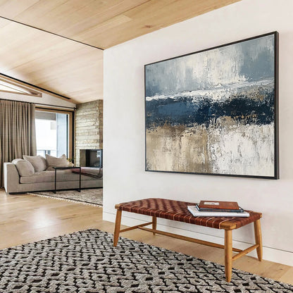 Gray Textured Landscape Art for Industrial - Chic Loft & Contemporary Spa SC203