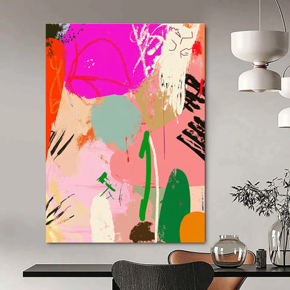 Colorful Graffiti - Style Abstract for Vibrant Art Café & Creative Studio STSC485