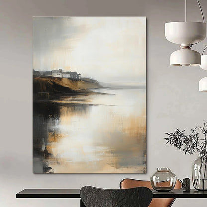 Coastal Abstract Landscape for Nautical - Themed Home & Relaxing Beach House STSC589