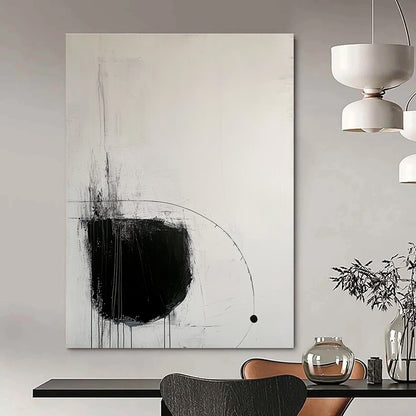 Black and White Abstract Shapes for Modern Office & Contemporary Art Gallery STSC520
