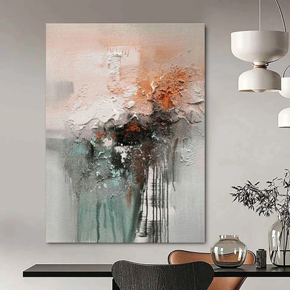 Textured Abstract Fusion Art for Contemporary Living Room & Avant - Garde Studio DLZ2264