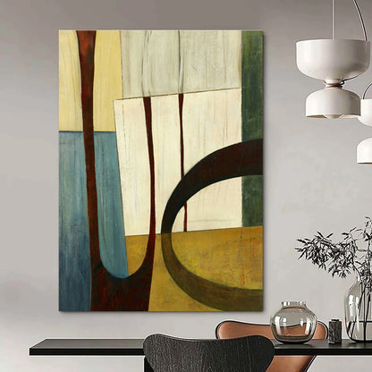 Geometric Color - Block Art for Modern Office Conference Room & Creative Studio Lounge DLZ0956