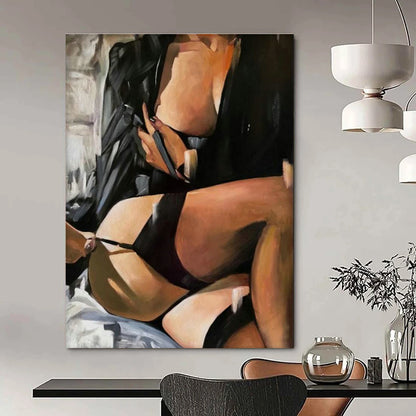 Tremendous Custom - Sized Abstract Art for Bedroom & Dining Room DLZ2334