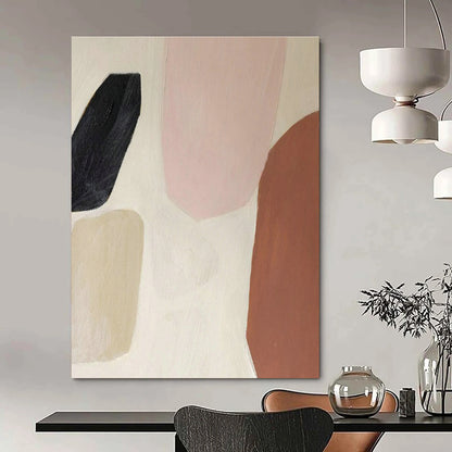 Soft Color Block Art for Boho - Chic Bedroom & Women’s Wellness Studio DLZ1501