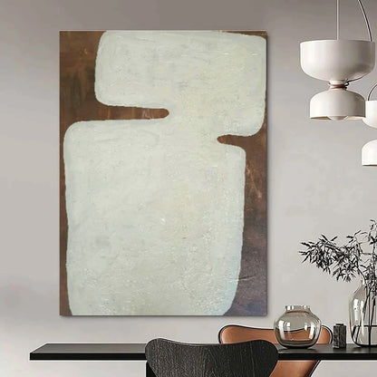 White Irregular - Shaped Art for Rustic Art Studio & Industrial - Chic Home DLZ1897