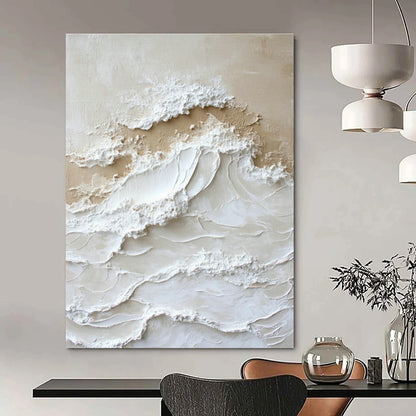 Textured Wave Relief Art for Beach House & Coastal Art Gallery DLZ0735