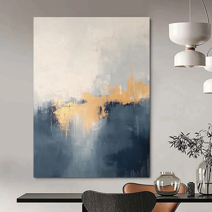 Gold - Accent Abstract Landscape Art for Bedroom & Luxury Hotel STSC731