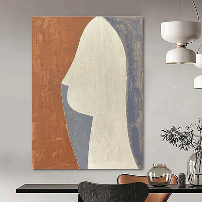Minimalist Face Silhouette Art for Modern Home Office & Art - Inspired Bedroom STSC1370