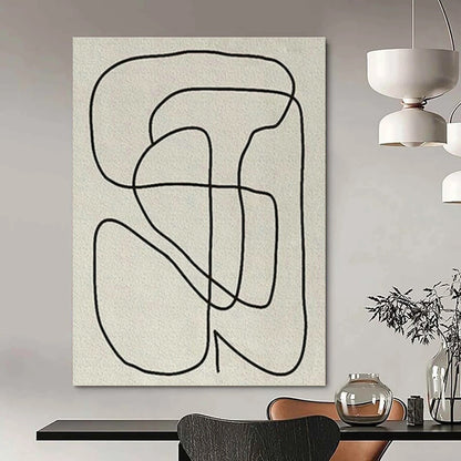 Continuous Line Art for Modern Home Nursery & Creative Writing Studio DLZ1527
