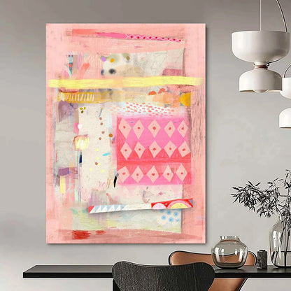 Pink - Grid Collage Art for Feminine Fashion Boutique Display Windows DLZ0176