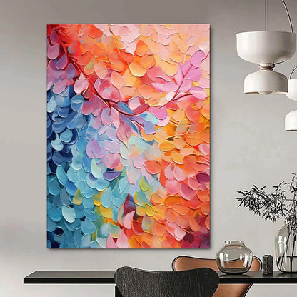 Colorful Leaf Canopy Art for Botanical Garden Café & Eco - Friendly Home DLZ2355