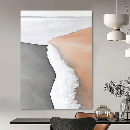 Minimalist Beach Scene for Scandinavian - Style Home & Coastal Office STSC550