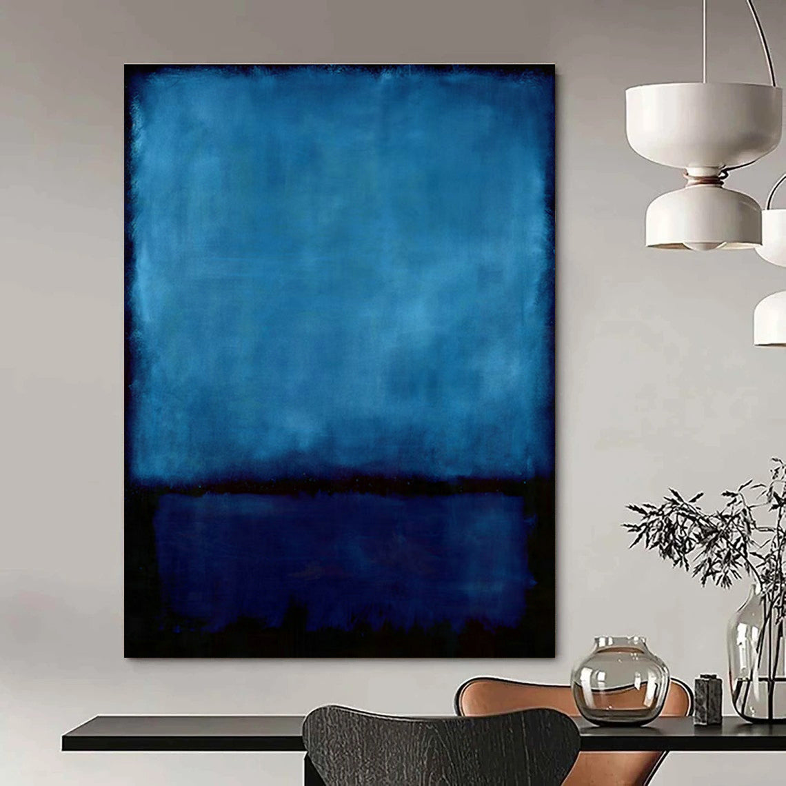 Deep Blue Art for Luxury Hotel Lobby & Meditation Room DLZ2094
