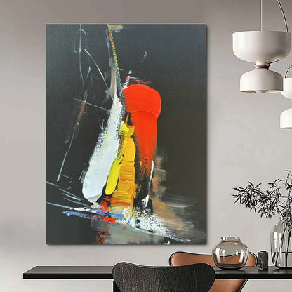 Colorful Abstract Art on Black Background for Trendy Nightclub & Creative Agency DLZ1694
