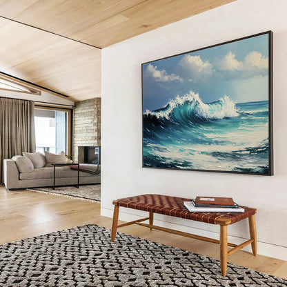 Energetic Seascape Art for Nautical Office & Beachfront Bar SC602