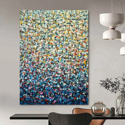 Pointillism Landscape Abstract Art for Coastal Café & Art Gallery Corner DLZ1351