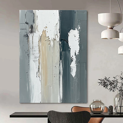Textured Gray and White Abstract for Scandinavian - Style Home & Contemporary Office STSC579