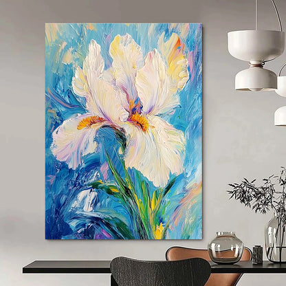 White Iris Flower Art for Florist Shop & Relaxing Spa STSC1384