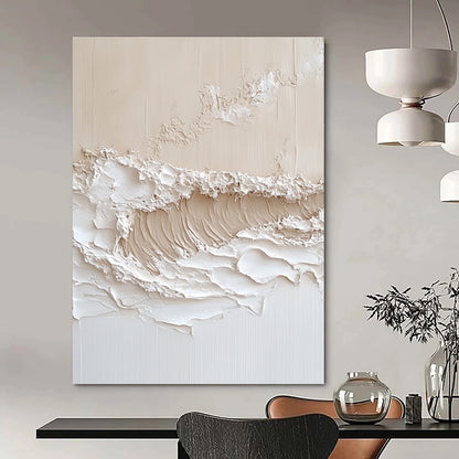 Textured Wave Art for Coastal Home Office & Spa Relaxation Area STSC1212