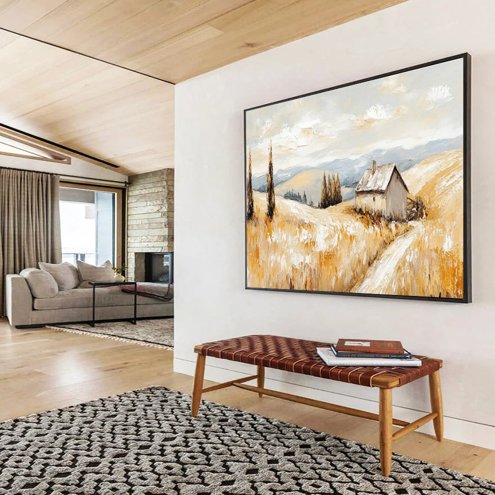 Pastoral Cottage Landscape Art for Cozy Country Kitchen DLZ2845