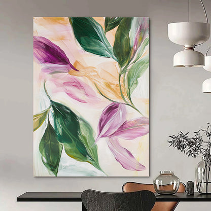 Floral Abstract Leaves for Feminine - Inspired Café & Botanical - Themed Home STSC595