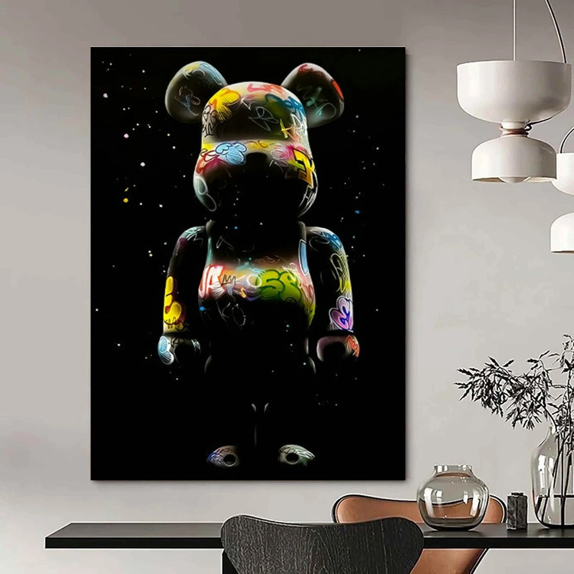 Graffiti - Style Bear Art for Street Art Gallery & Youth - Oriented Café DLZ2319
