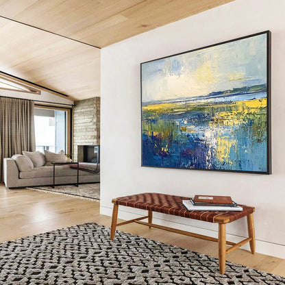 Colorful Marshland Art for Ecotourism Hotel & Vibrant Living Room SC072