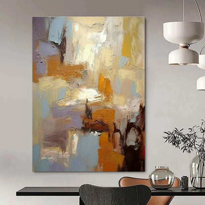 Soft Pastel Abstract Art for Scandinavian Bedroom & Calming Office Lounge DLZ1449