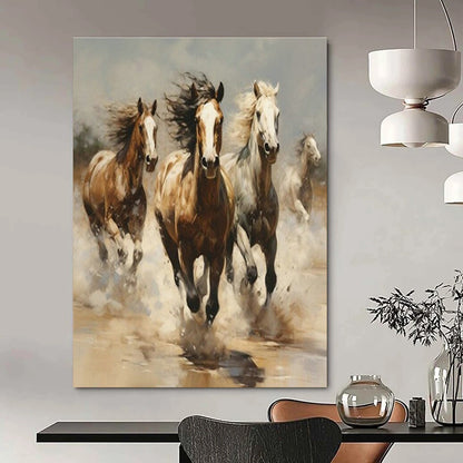 Galloping Horses Art for Equestrian - Inspired Living Room & Adventure - Lover’s Den DLZ1544