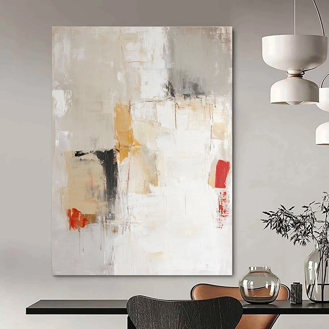 Neutral Tones Abstract for Industrial - Chic Loft & Art Gallery STSC801
