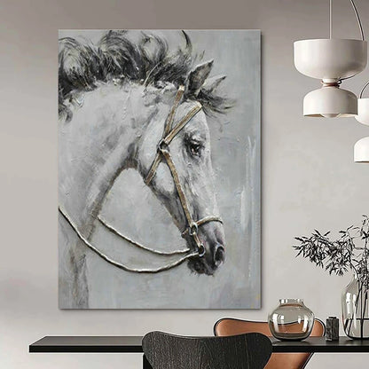 Horse Portrait Art for Equestrian Club & Classic Home Study DLZ2034