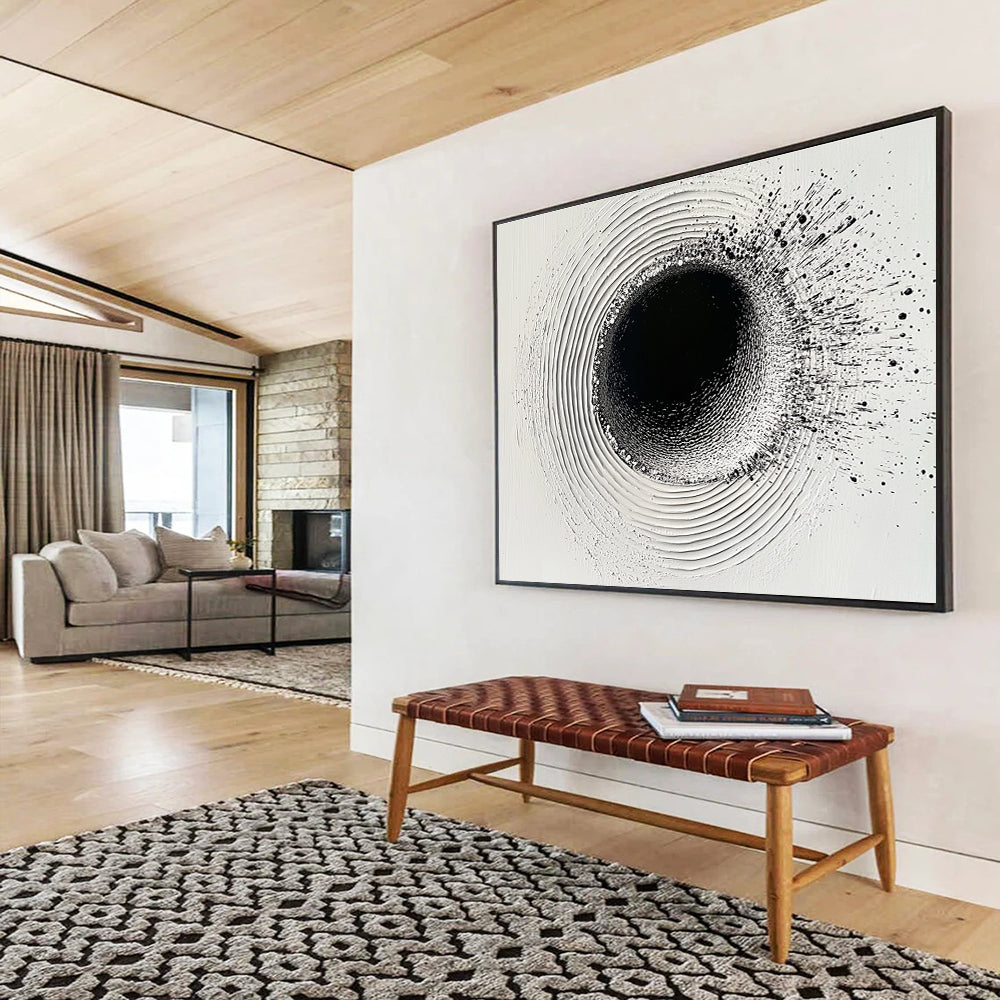 Black Hole Abstraction Art for Science - Themed Museum & Contemporary Office SC435
