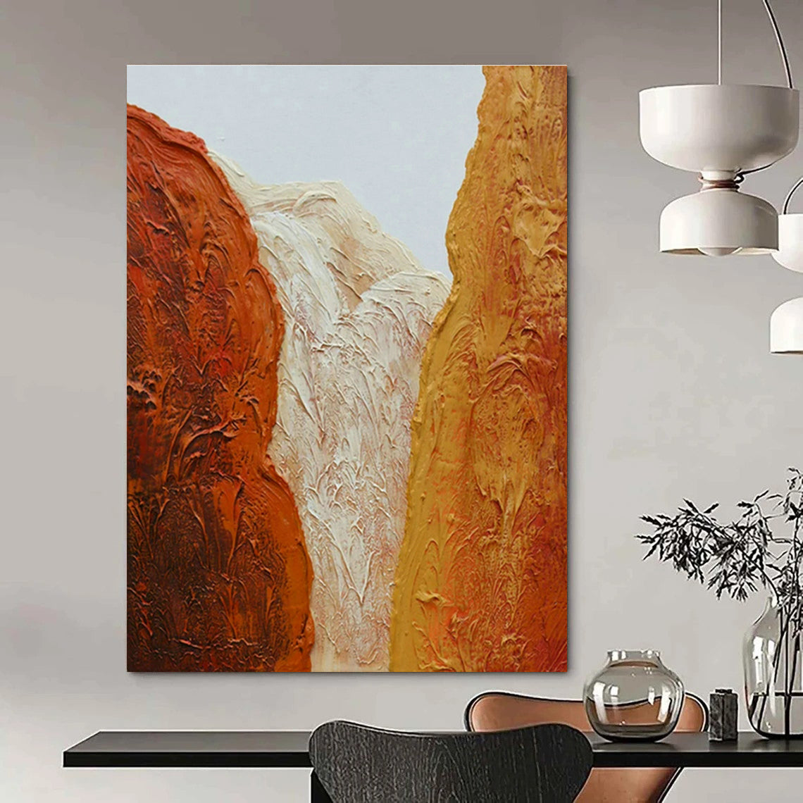 Textured Mountain Art for Outdoor Adventure Shop & Alpine Lodge DLZ1493