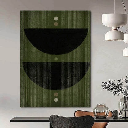 Minimalist Geometric Art for Contemporary Bedroom & Design - Focused Office DLZ1387