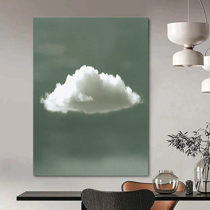 Single White Cloud for Zen Meditation Room & Minimalist Nursery STSC1196
