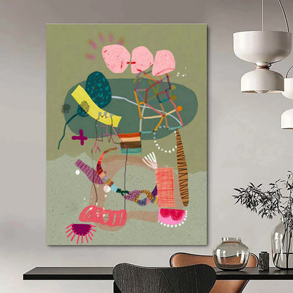 Creative Collage Art for Trendy Home Office Inspiration Walls DLZ0175