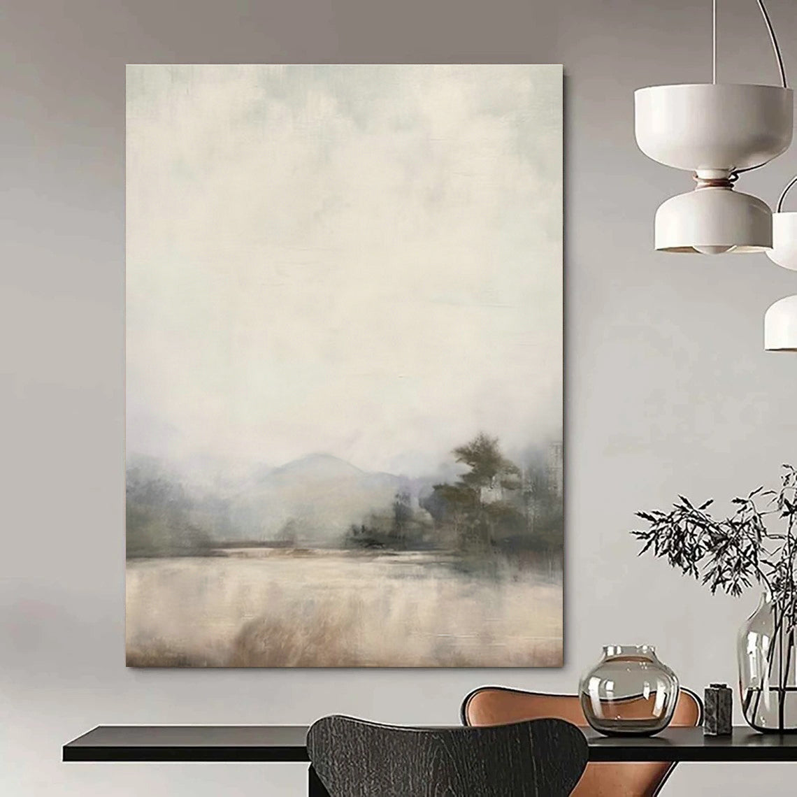 Light Landscape Art for Rustic Cabin & Meditation Garden DLZ0719