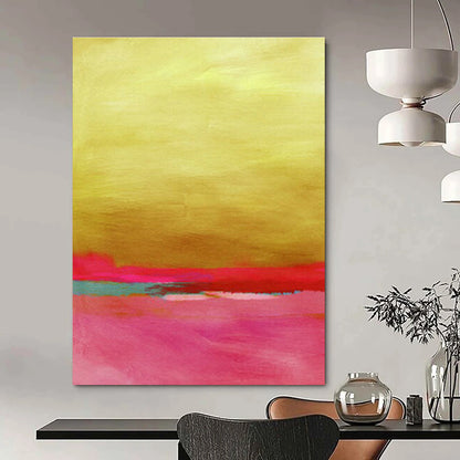 Gold - Pink Abstract Art for Art Gallery & Creative Studio DLZ0676