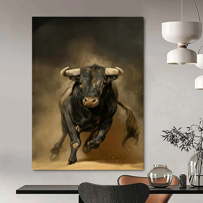 Charging Bull Art for Sports Bar & Rodeo - Themed Restaurant DLZ1416