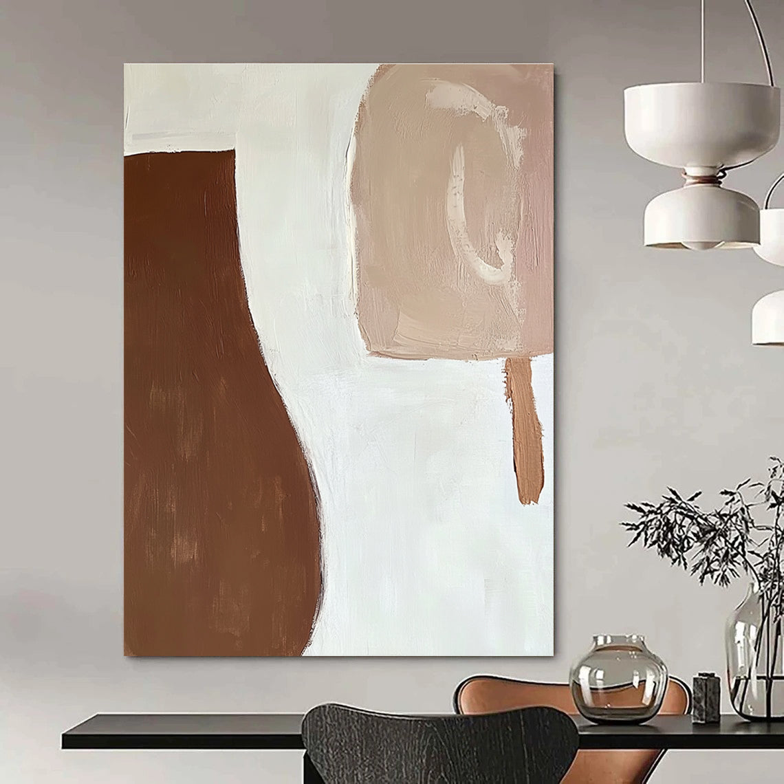 Minimalist Browns Art for Hallway & Guest Room STSC694