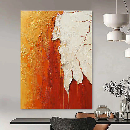 Golden and Rust Textured Abstract for Luxury Hotel Lobby & Contemporary Art Gallery STSC490