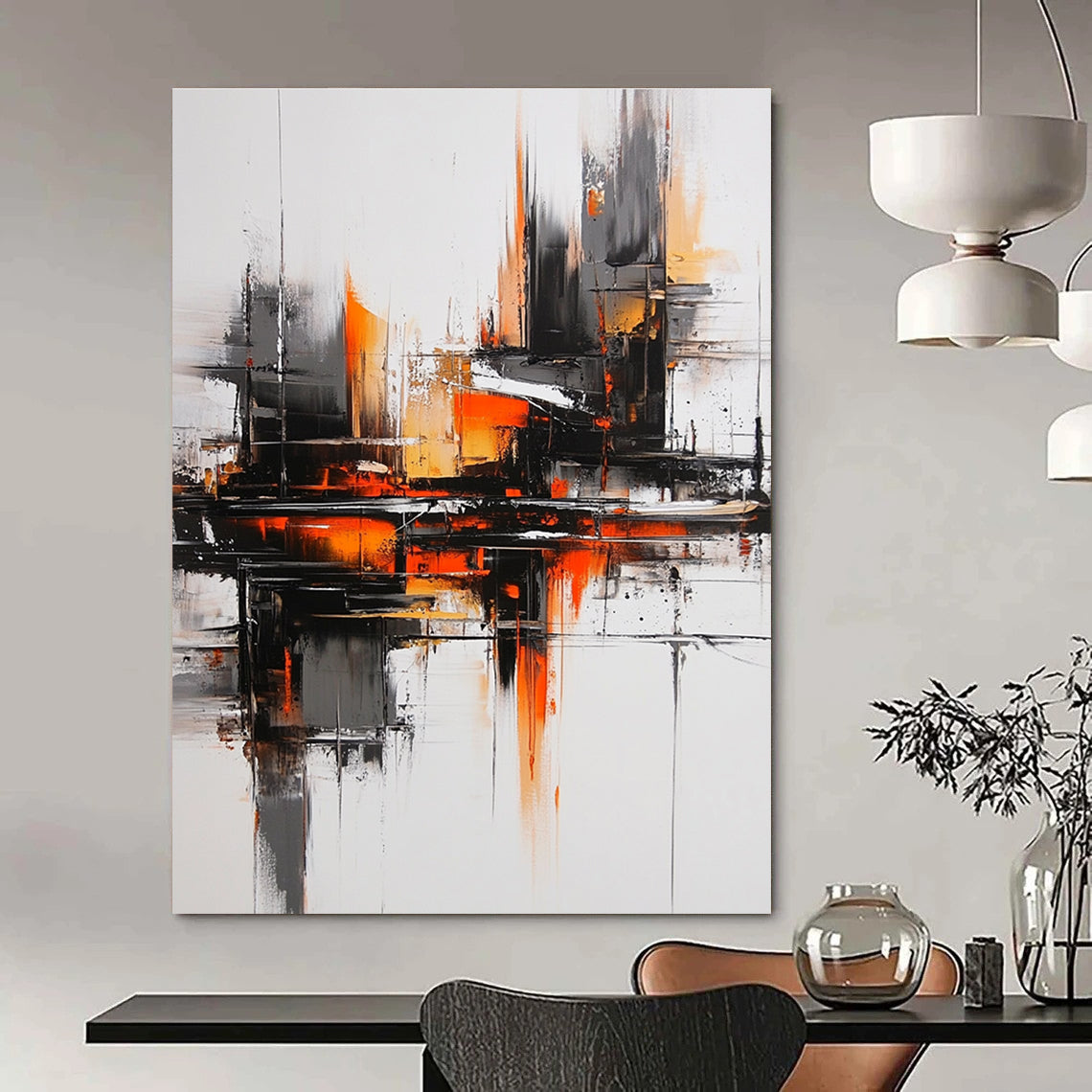 Vibrant Urban Abstract Art for City - Lover’s Home Office & Contemporary Art Gallery STSC1353