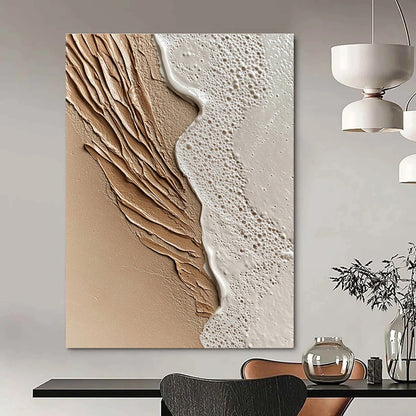 Textured Beach Scene for Coastal Home Dining Room & Wellness Retreat STSC943