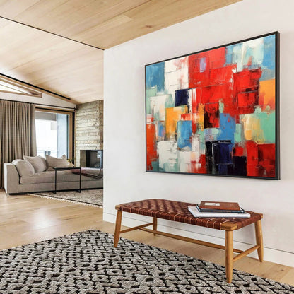 Colorful Geometric Abstract Art for Modern Living Room Centerpieces DLZ2661