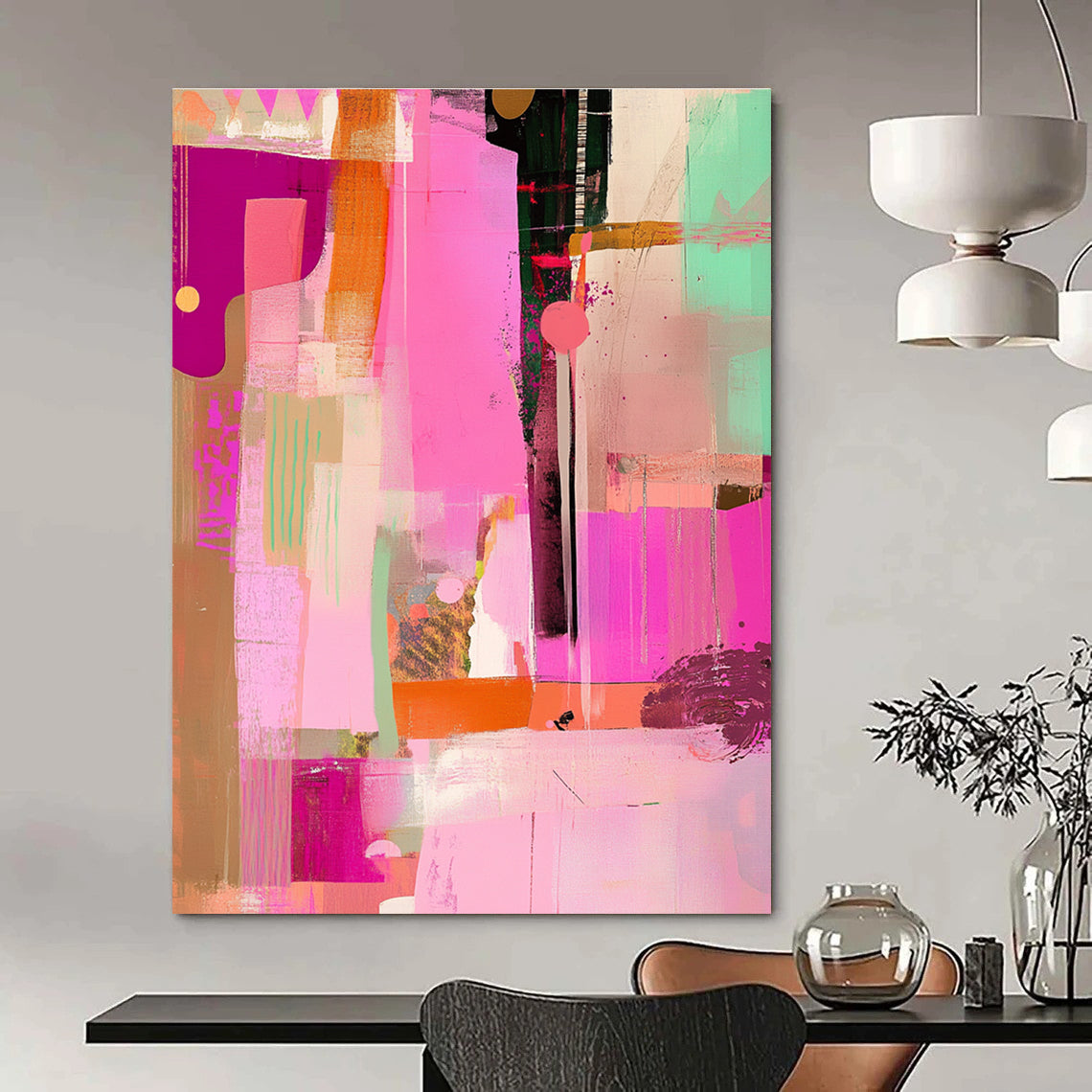 Colorful Abstract Shapes for Creative Café & Vibrant Art Studio STSC525