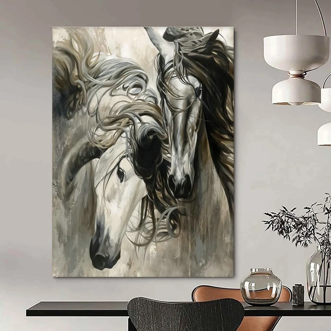 Majestic Horses Art for Horse Ranch & Living Room DLZ2344