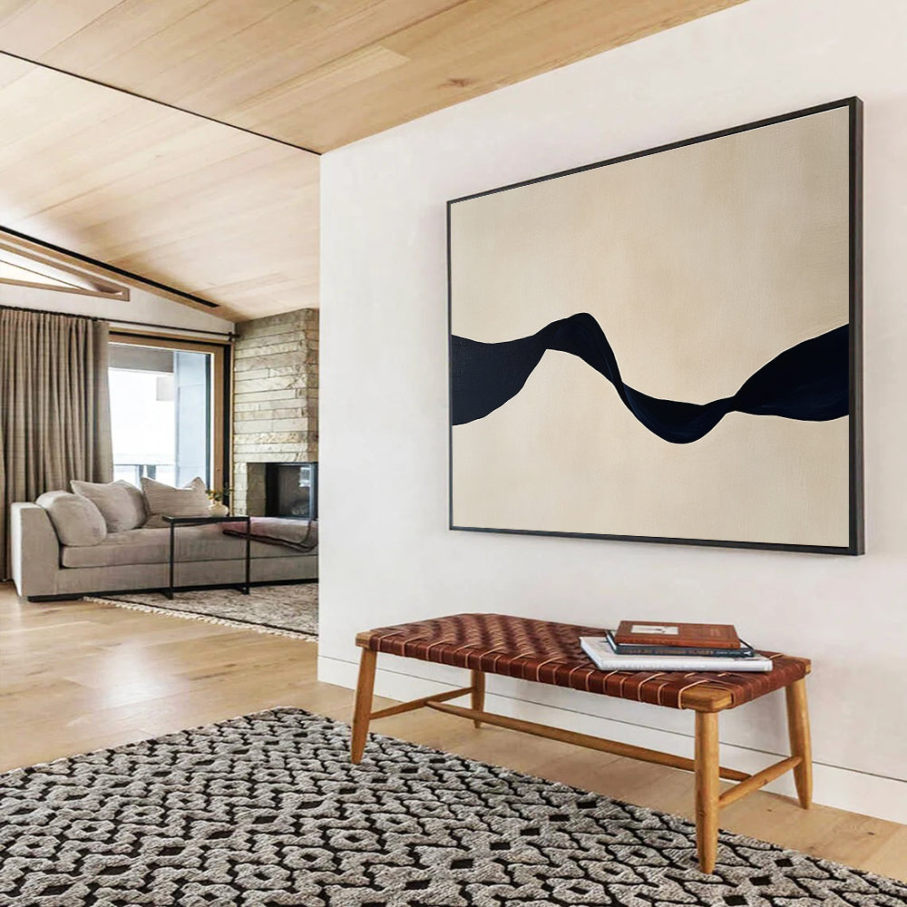Sophisticated Minimalist Art for Luxury Lounge & High - End Office SC588